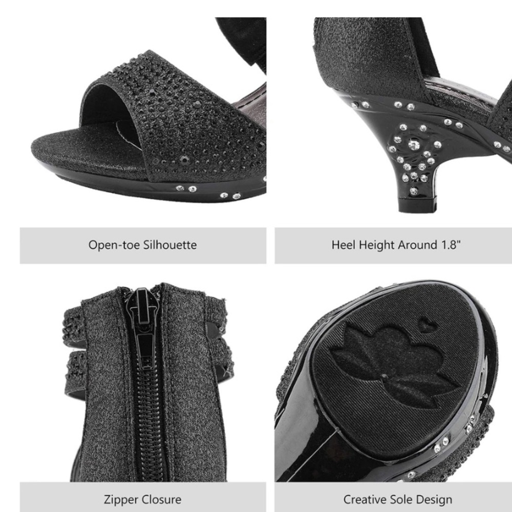 Dream pairs girls rhinestone sandals - Picture 4 of 5